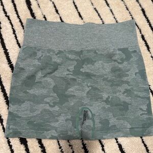 Women's Green Camo athletic spandex Shorts